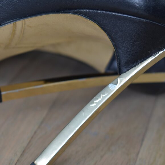 Enzo Angiolini 'Infiniti'  Gold Stiletto Heel Pump - Picture 9 of 12